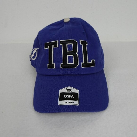 Tampa Bay Lightning NHL Hockey Team TBL Blue Baseball Hat Cap Men's Size OS NEW - Picture 1 of 12